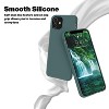 BONGEEK Compatible with iPhone 12 Mini Case 5.4 inch(2020), Premium Soft Liquid Silicone Rubber Full-Body Protective Bumper Case (Pine Green) - 3 of 4
