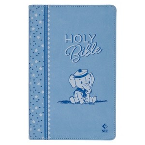 NLT Keepsake Holy Bible for Baby Boys Baptism Easter, New Living Translation, Blue - (Leather Bound) - 1 of 1