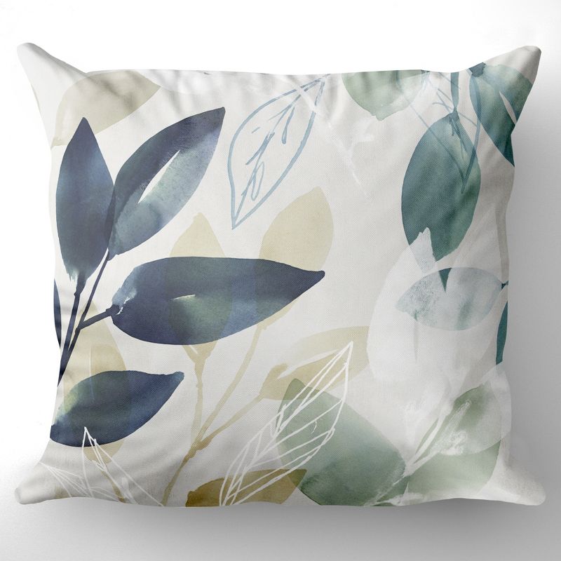 Americanflat Botanical Green Sleeves I By Pi Creative Art Throw Pillow, 3 of 11