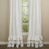 Park Designs White Ruffled Curtain Panels 72''X84'' - 2 of 3