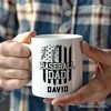 Baseball Dad Mug, Patriotic Gift for Sports Fathers| OrnamentallyYou - 3 of 4