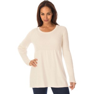 Jessica London Ribbed Baby Doll Tunic Sweater - 1 of 4