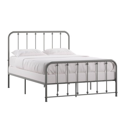 Gray Metal Bed Clearance 52 Off, Measurements For Standard Twin Bed Metal Frame