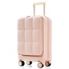 Whisen Luggage Sets 3 Piece, 20-inch with USB Port and front opening design, ABS Hard Shell Luggage with Spinner Wheels, Cup Holder - 3 of 4