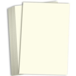 Hamilco Cream Colored 8.5" x 14" Legal Size Card Stock Paper Heavyweight 80lb Cover 25 Pack - 1 of 4