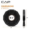 CAP Barbell 2.5lbs 2" Olympic Pro Rubber Coated Cast Iron Plate 6pc - Black - 4 of 4