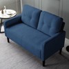 Sapphtopaz 51.2" Loveseat Couch Sofa - Compact Upholstered Furniture with Sturdy Frame, Cozy Seating for Living Room, Bedroom & Small Spaces - 2 of 4