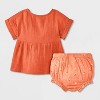 Baby Girls' Short Sleeve Gauze Short Set - Cat & Jack™ - 2 of 4