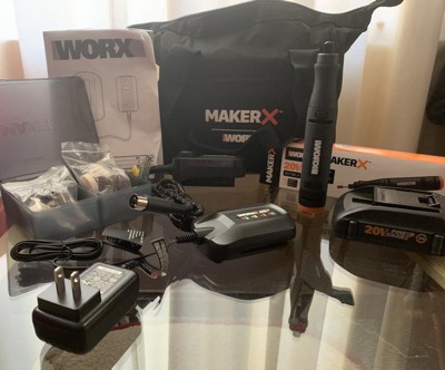  WORX MAKERX WX739L - Kit de herramientas rotativas inalámbricas  de 20 V : Herramientas y Mejoras del Hogar