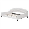 TIRAMISUBEST Modern Luxury Twin/Full Size Daybed with Button Tufted Design, Upholstered Daybed Frame Sofa Bed with Wood Slats Support - 4 of 4