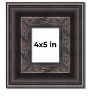 PosterPalooza | Photo Size 3.5" Wide Ornate Black Frame - UV Acrylic, Foam Board Backing, Hanging Hardware - 2 of 4