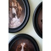Framed Oval Dog Prints Wall Art – 12"H Classic Portrait Style Canine Artwork Collection, Set of Four by Kalalou - 3 of 3
