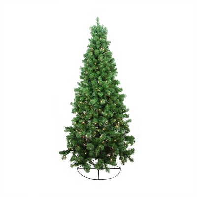 Northlight 6' Prelit Artificial Christmas Tree Wall Pine - Clear Lights ...