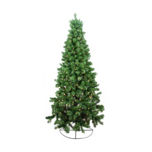Northlight 6' Prelit Artificial Christmas Tree Wall Pine - Clear Lights - 1 of 4