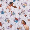 Disney Moana Free as the Ocean Aqua, Purple, Orange, and White Deluxe Easy Fold Toddler Nap Mat - 3 of 4