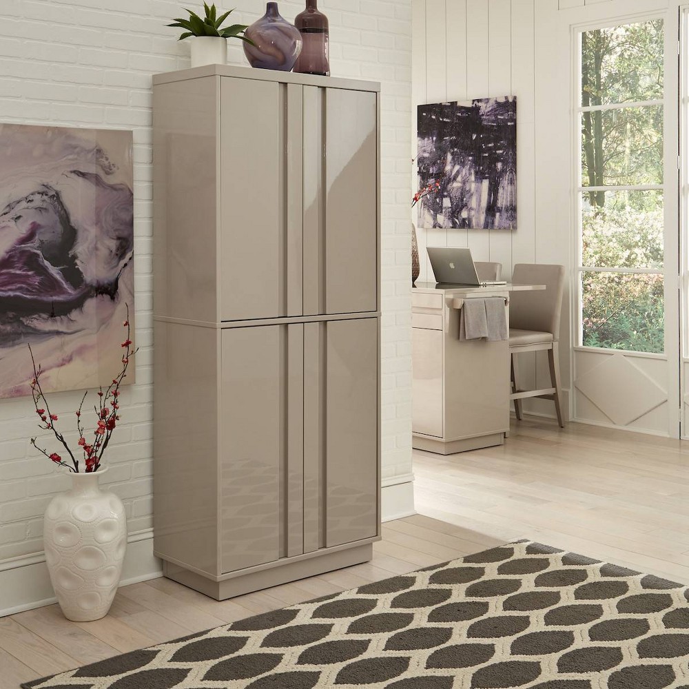 Linear II Kitchen Pantry Gray - Home Styles