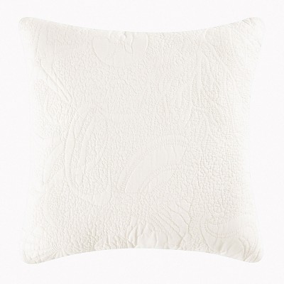 C&F Home 26" x 26" White Shell Matelasse Cotton Euro Sham - Machine Washable