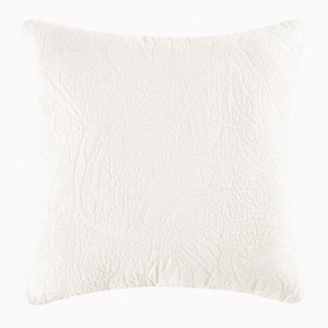 C&F Home 26" x 26" White Shell Matelasse Cotton Euro Sham - Machine Washable - 1 of 3