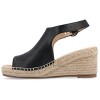 Journee Collection Womens Crew Wedge Heel Espadrille Sandals - 2 of 4