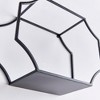 Plum & Post 19.75"W x 7"D x 15.5"H and 17.75"W x 7"D x 14"H and 15.75"W x 7"D x 11.75"H Hudson Mirrored Wall Shelves Set of 3 - 3 of 4