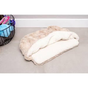 Mutts & Mittens, Inc. Premium Pocket Bed- Latte Fur (22x32) - 1 of 3