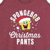 Women's - SpongeBob SquarePants - Christmas Pants Graphic Racerback Tank - 2 of 4