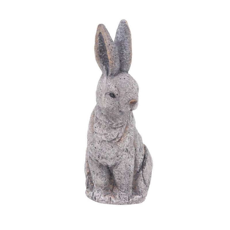 20&#34; x 11&#34; Magnesium Oxide Country Rabbit Garden Sculpture Gray - Olivia &#38; May, 6 of 9
