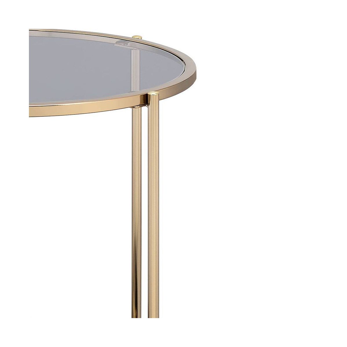 Acme Furniture Fiorella Accent Table Black Marble/Gold Finish - thumbnail 6
