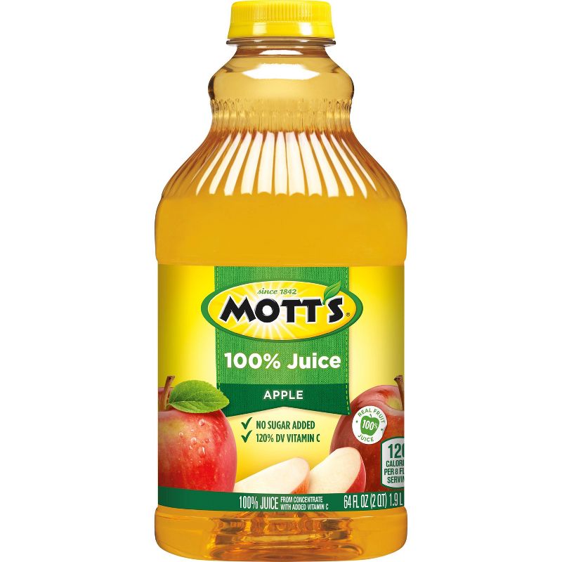 Mott's 100% Original Apple Juice - 64 fl oz Bottle, 3 of 11