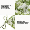 ARTPLAN Patio Bench Tufted Cushion with Tie,Outdoor Loveseat Cushion for Gliders,48x18 Inches,Floral - 4 of 4