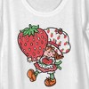 Women's Strawberry Shortcake Cartoon Cute Berry Scoop Neck - 2 of 4