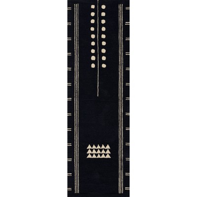 Momeni Simba Global Handtufted Rug Navy Blue