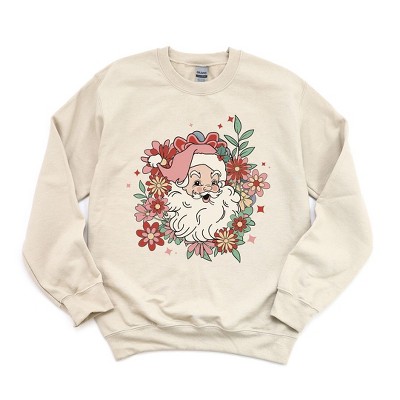 Simply Sage Market Women's Graphic Sweatshirt Floral Santa