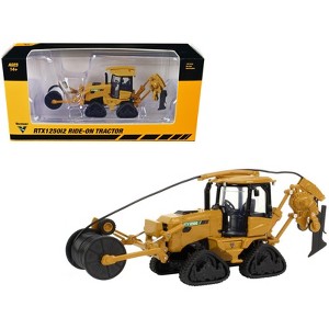 Vermeer RTX1250i2 Ride-On Tractor with Hose Attachment Yellow 1/64 Diecast Model by SpecCast - 1 of 4