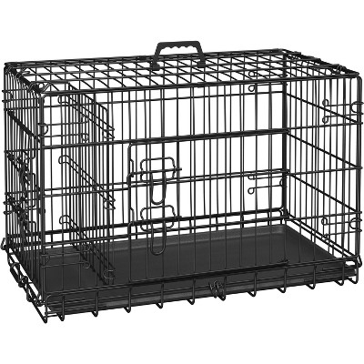 Yaheetech Metal Dog Crate for Small to Medium-Sized Dogs, Black