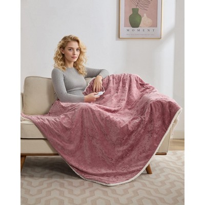 Garvee Heated Blanket, Fast Heating Electric Blanket with LED Controller, 4 Heating Levels, ETL Certified, Machine Washable, Cozy Gift for Grandma