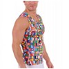 Insta Slim USA Flag Activewear Sleeveless V-Neck 5VAT0N1 - 2 of 3