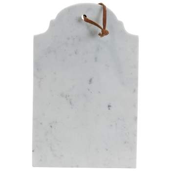 Large White Marble Kitchen Serving Cutting Board - Foreside Home & Garden
