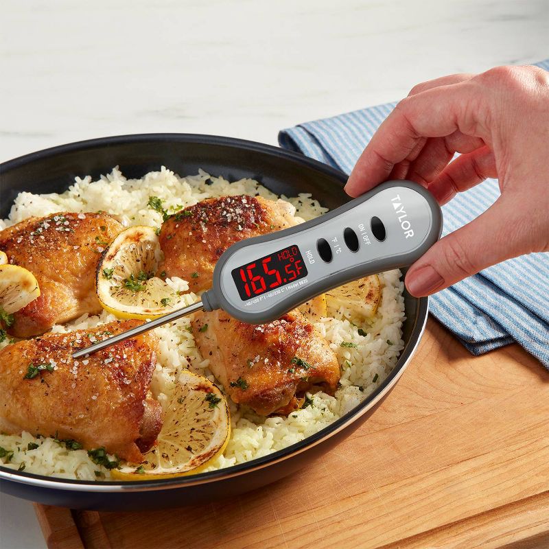 Taylor Super-Brite LED Digital Pocket Kitchen Meat Cooking Thermometer, 2 of 6