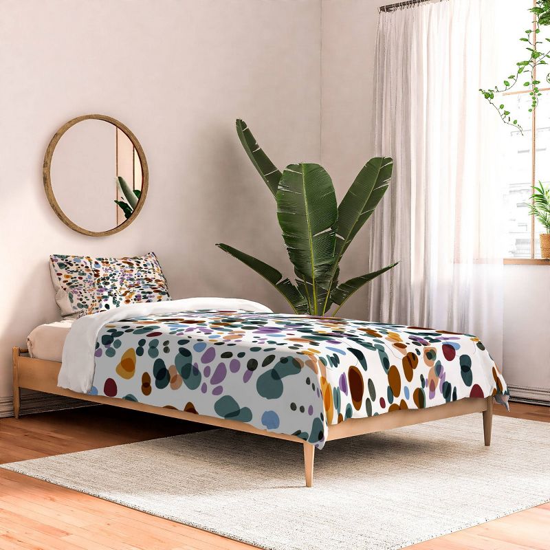Deny Designs Marta Barragan Camarasa Waves Comforter Bedding Set Green, 3 of 6