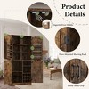 Ora Maison 71” Tall Kitchen Pantry Cabinet, Freestanding Wooden Cupboard with Bottle Storage, Adjustable Shelves & 6 Door Racks, Rustic Brown - 2 of 4
