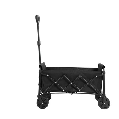Lightweight Portable Heavy Duty Folding Beach Wagons With Wheels, Outdoor Garden Carts For Camping With Large Capacity-Cuddlewood
