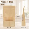 Unique Bargains Kraft Paper Zip Closure Clear Window Food Storage Containers 40 Pcs - 2 of 4