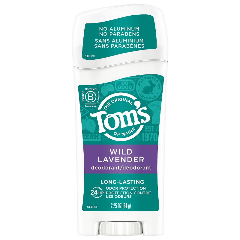 Tom's of Maine Long Lasting Natural Deodorant Stick - Lavender - 2.25oz, 1 of 13