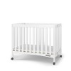 Child Craft London Mini Compact Folding Portable Crib with 2" Crib Mattress & 2 Easy Roll Locking Wheels, Durable Pine Wood Construction - 2 of 4