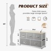 Fabric Dresser for Bedroom, Wide 5-Drawer Chest of Drawers with Storage Organizer Unit - 3 of 4