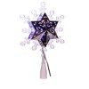 Kurt S. Adler LED Lighted Rotating Snowflake Christmas Tree Topper - 9.25" - White and Blue - Clear Lights - 4 of 4