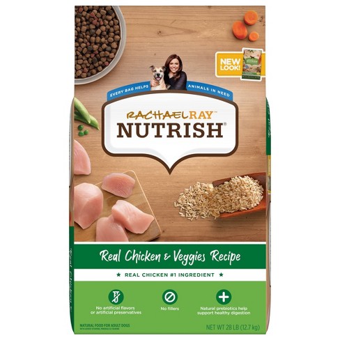 Rachael Ray Nutrish Real Chicken & Veggies Recipe Super Premium Dry Dog Food - 28lbs : Target