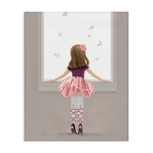 Stupell Industries Little Ballerina at Window Canvas Art - 1 of 4