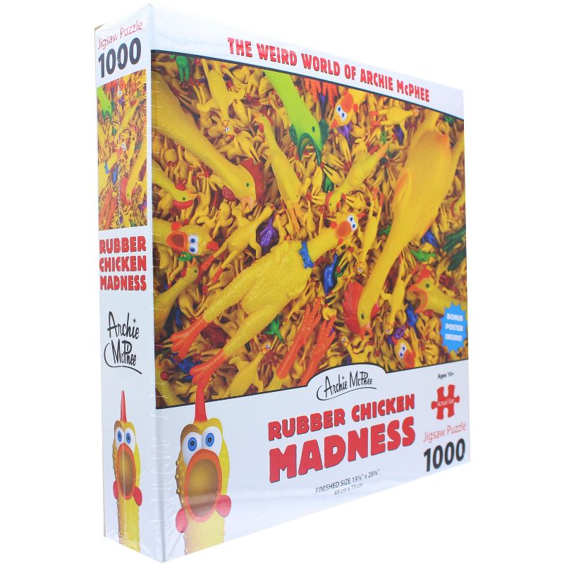 Accoutrements Rubber Chicken Madness 1000 Piece Jigsaw Puzzle, 2 of 5